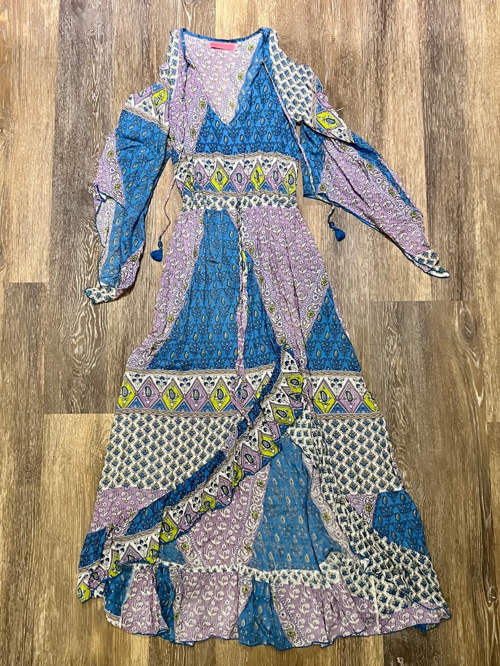 Bohemian Patchwork Flowing Dress